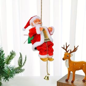 Electric Climbing Santa With Music Electric Santa Claus Climbing Rope Ladder Electric Santa Claus Climbing Rope Ladder Climbing Santa Plush Doll