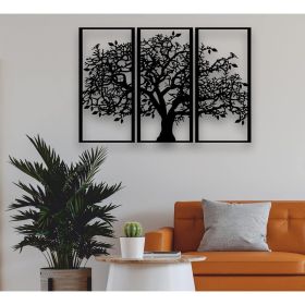 3-Piece Tree Of Life Metal Wall Art Decor, Spiritual Boho Wall Hanging (Option: Wrought iron decoration)