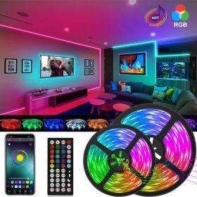 BRAND NEW 5050 RGB LED Strip Bluetooth Remote Lights TV Back Lights For Bar Room (Option: W12480479)
